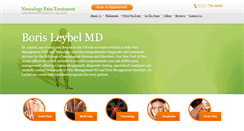 Desktop Screenshot of neurologypaintreatment.com